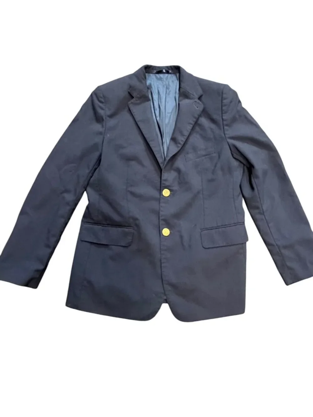 EUC Vineyard Vines Boys Navy Gold Button Blazer Jacket Size 18